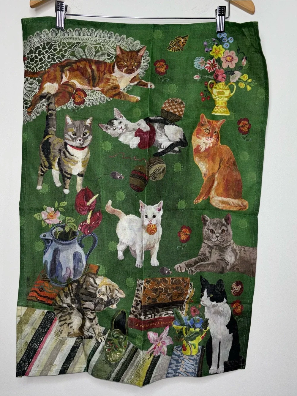 Nathalie Lete The Cats Linen Tea Towel Avenida Home 27